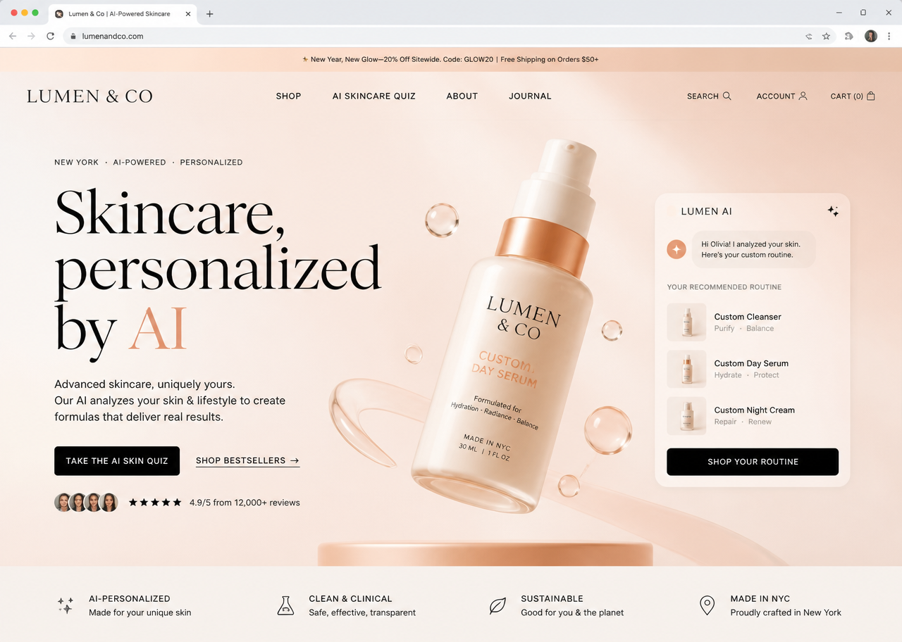 Lumen & Co website screenshot